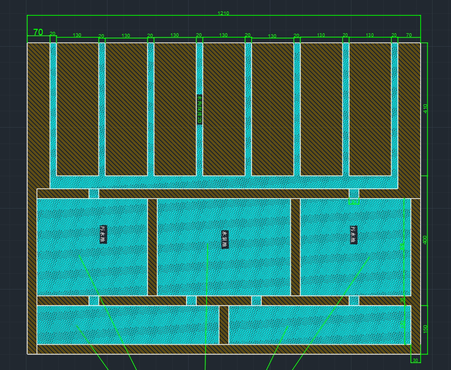 12米x4米1洗车机基础图